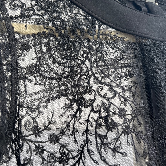 La Perla Black Label Ultra Rare Desire Neoprene Lace Zipper Bodysuit (Black) - Picture 4 of 10